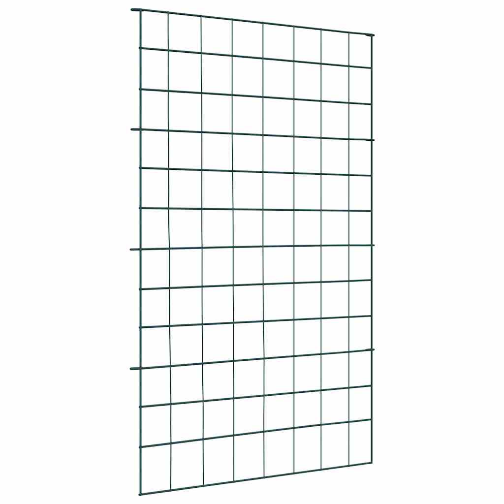 Set di Recinzione per Stagno 8 pz 50 x 80 cm Acciaio Verde