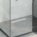 Scarico doccia con copertura in vetro e sifone a 360° 50 cm