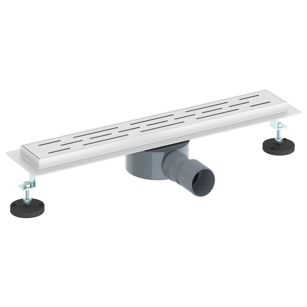 Scarico doccia con copertura in vetro e sifone a 360° 50 cm