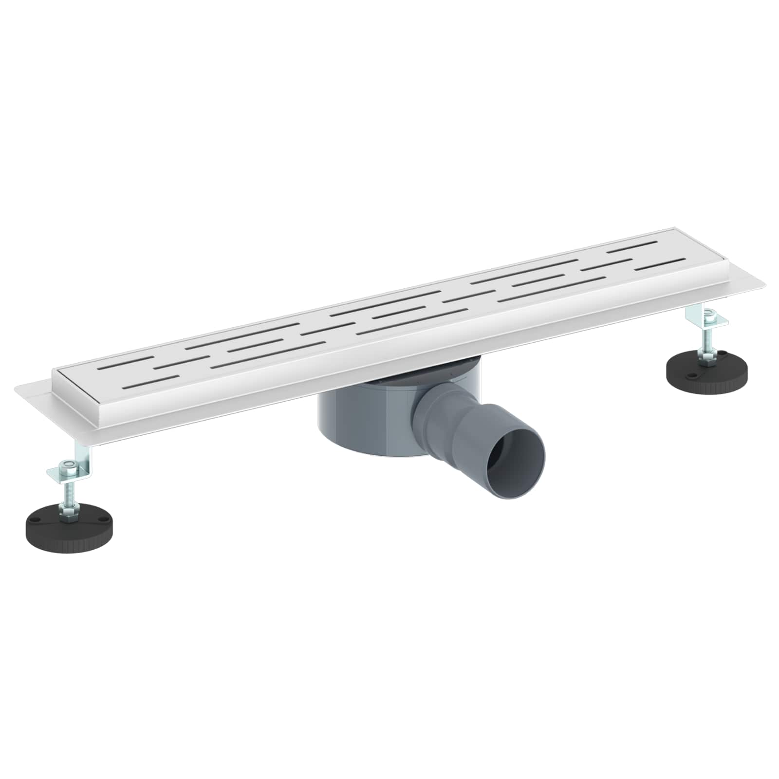 Scarico doccia con copertura in vetro e sifone a 360° 50 cm