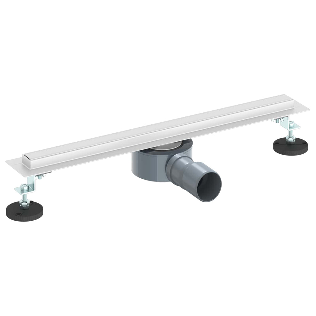 Scolascale per doccia a 360° con modello slim Argento 50 cm