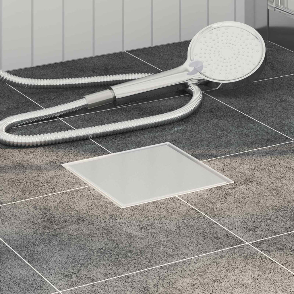Drenaggio doccia 2 in 1 Argento 15 x 15 cm Acciaio Inox 304