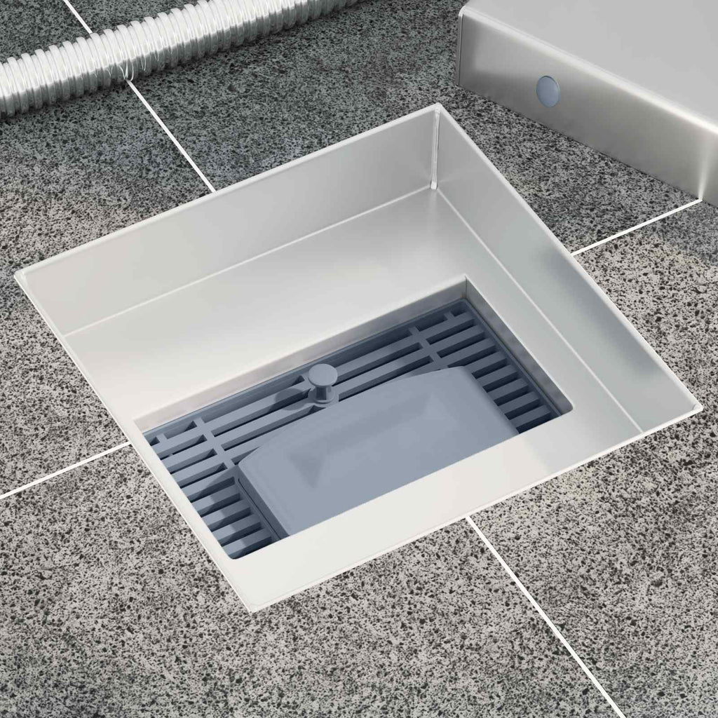 Drenaggio doccia 2 in 1 Argento 15 x 15 cm Acciaio Inox 304