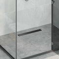 Drenaggio doccia 2 in 1 Nero 50 cm Acciaio Inox 304