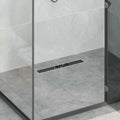 Scarico doccia con copertura in vetro e sifone a 360° 50 cm