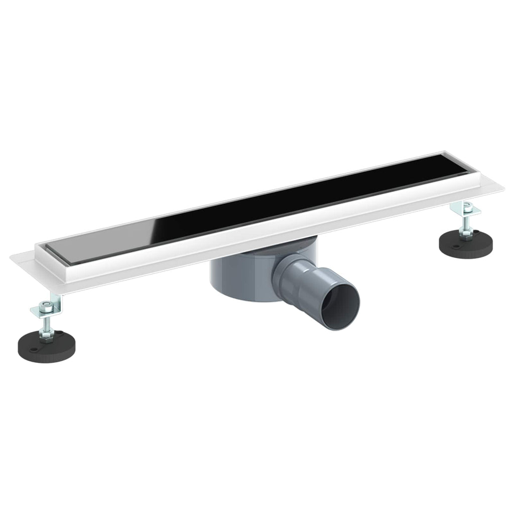 Scarico doccia con copertura in vetro e sifone a 360° 50 cm