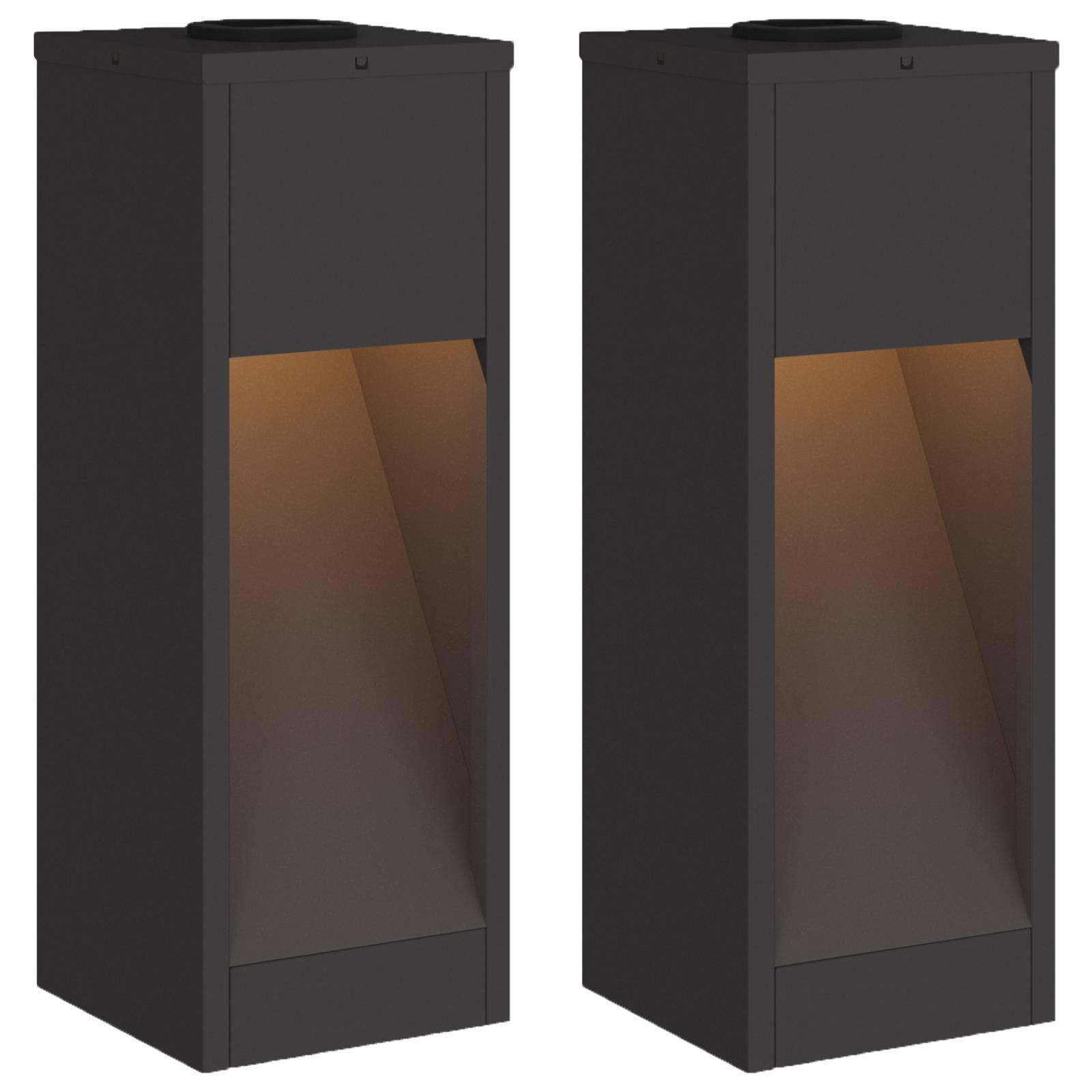 Lucina LED Solare da Percorso 2 pz Bianco caldo 18 x 18 x 50 cm