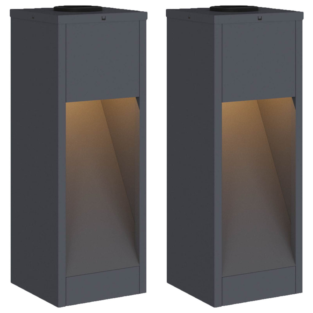 Lucina LED Solare da Percorso 2 pz Bianco caldo 18 x 18 x 50 cm