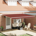 Tenda retrattile Arancione e Marrone 450 × 300 cm
