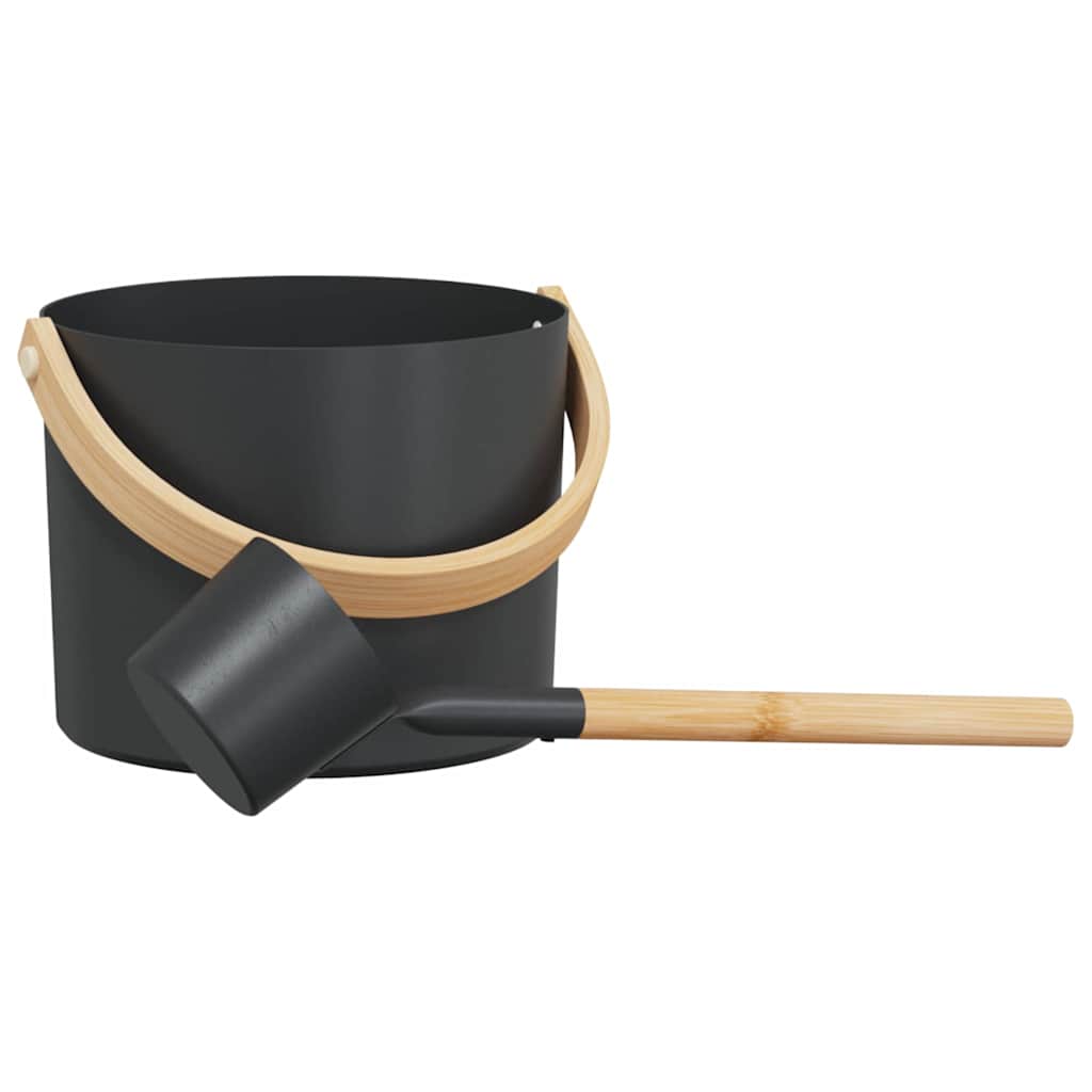 Set di Accessori per Sauna 2 pz Nero