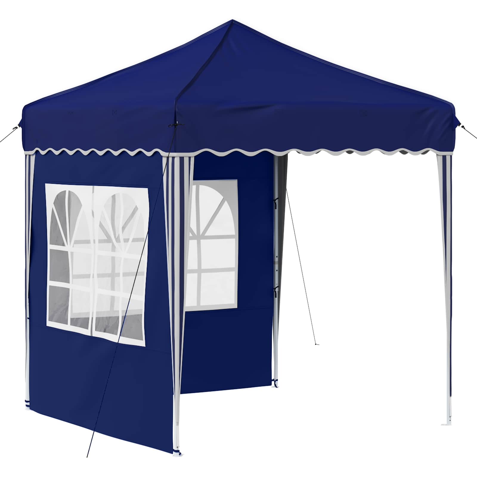Tenda per feste a pop-up 195 x 195 x 245 cm Blu Tessuto Oxford