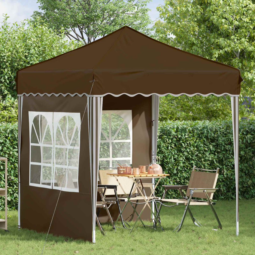 Tenda per feste a pop-up 195 x 195 x 245 cm Tortora