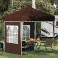 Tenda per feste a pop-up 195 x 195 x 245 cm Marrone