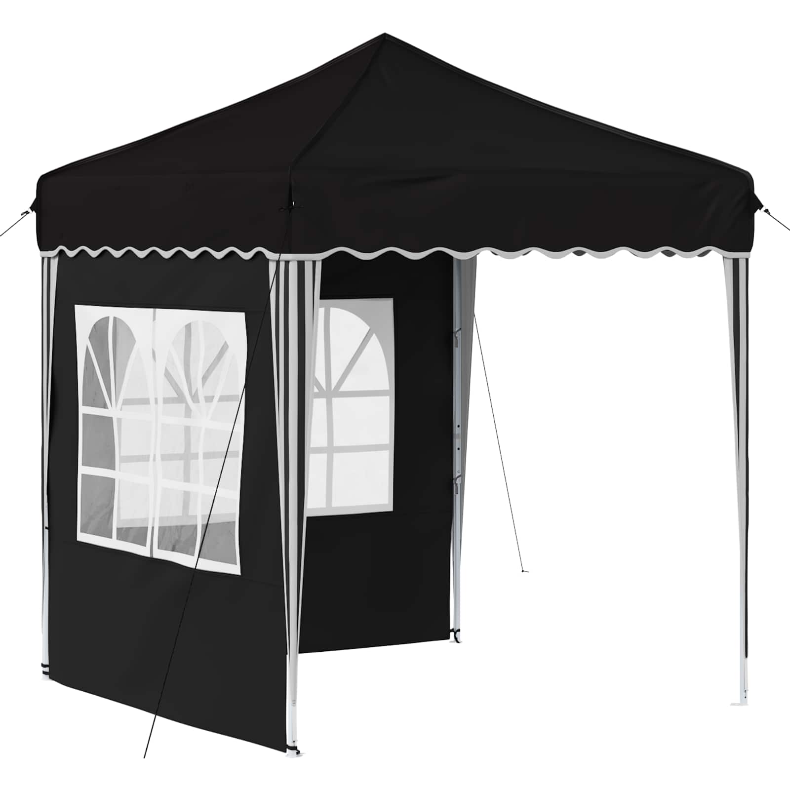 Tenda per feste a pop-up 195 x 195 x 245 cm Nero Tessuto Oxford