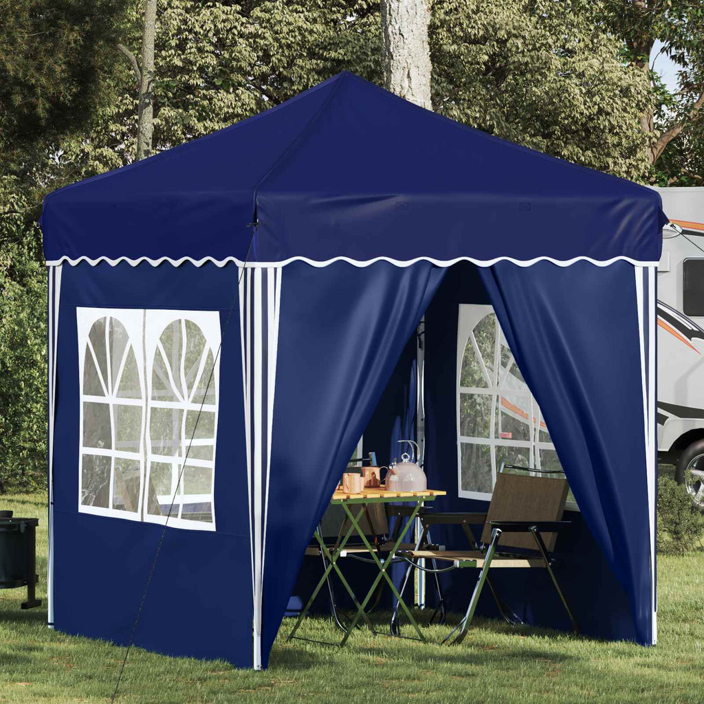 Tenda per feste a pop-up 195 x 195 x 245 cm Blu Tessuto Oxford