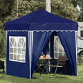 Tenda per feste a pop-up 195 x 195 x 245 cm Blu Tessuto Oxford