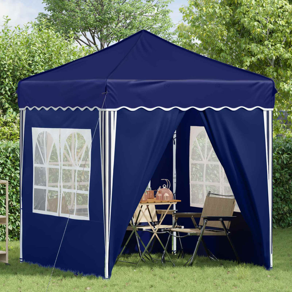 Tenda per feste a pop-up 195 x 195 x 245 cm Blu Tessuto Oxford