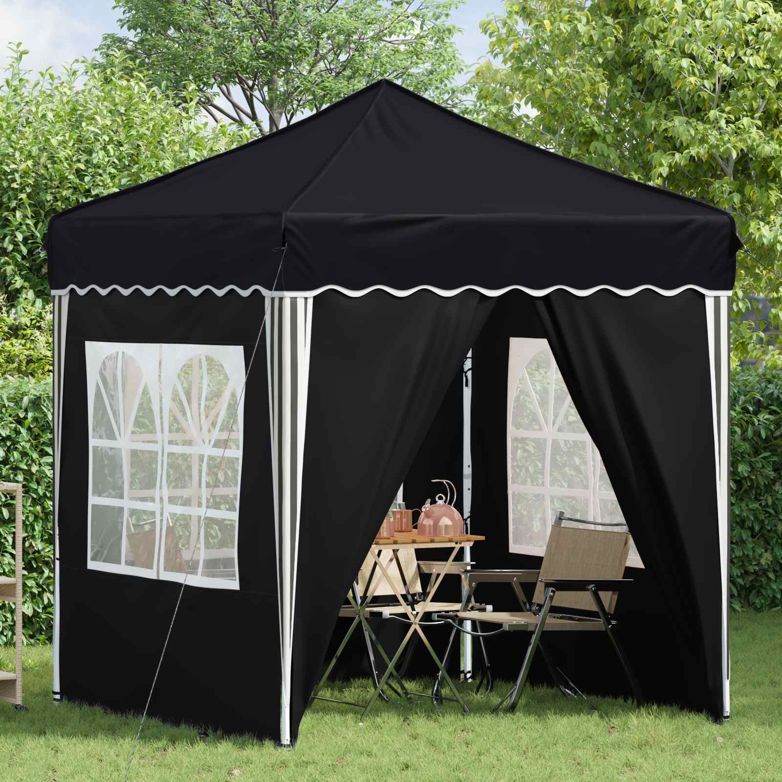 Tenda per feste a pop-up 195 x 195 x 245 cm Antracite