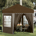 Tenda per feste a pop-up 195 x 195 x 245 cm Tortora