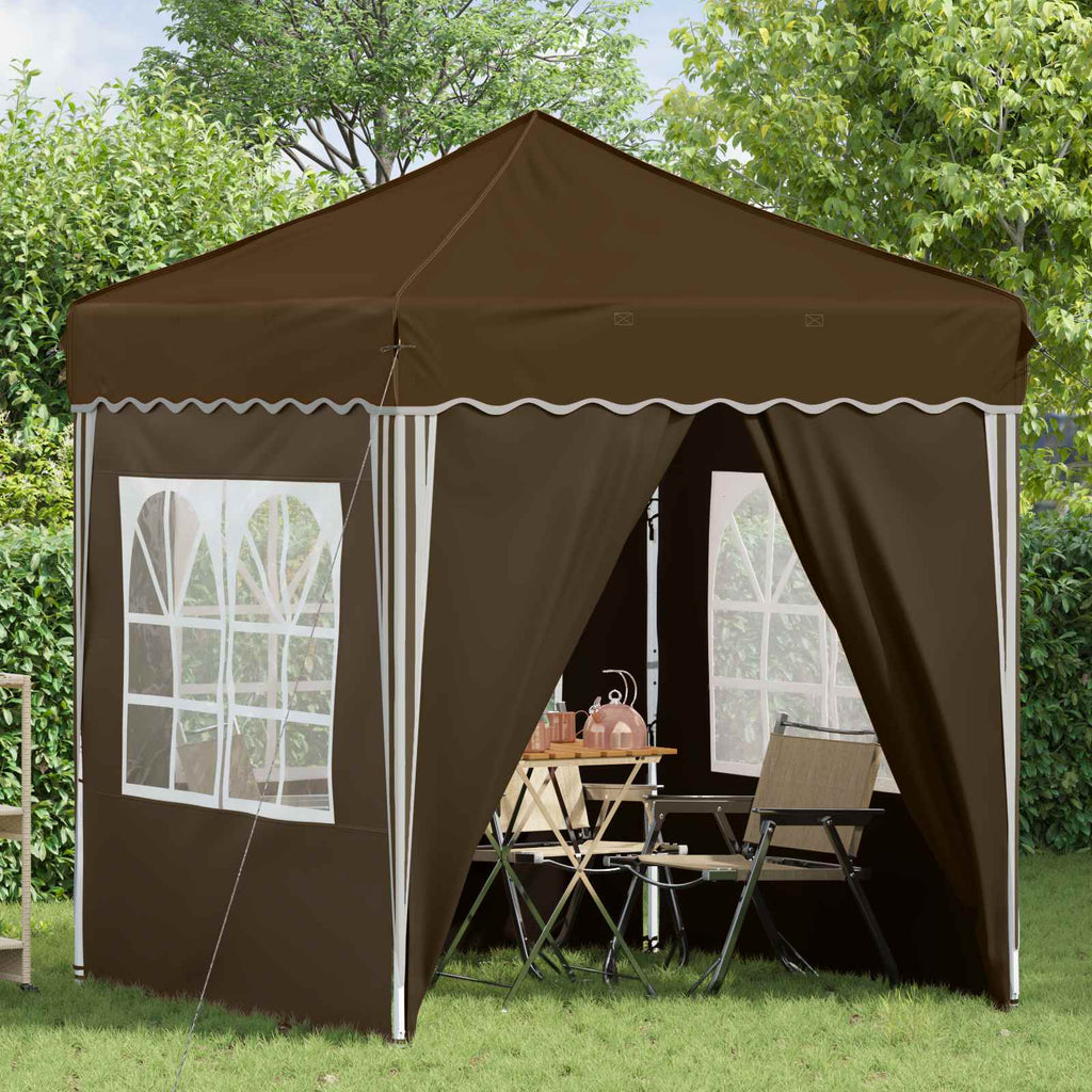 Tenda per feste a pop-up 195 x 195 x 245 cm Tortora