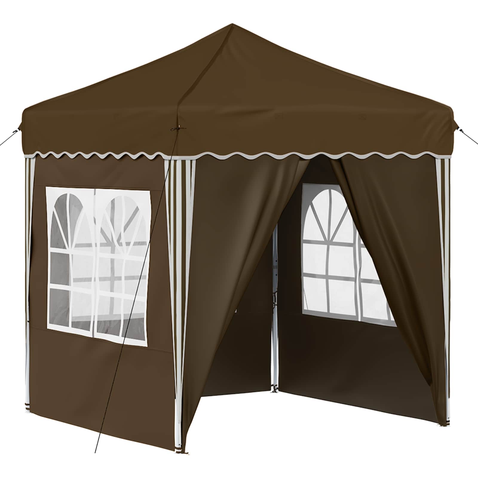 Tenda per feste a pop-up 195 x 195 x 245 cm Tortora