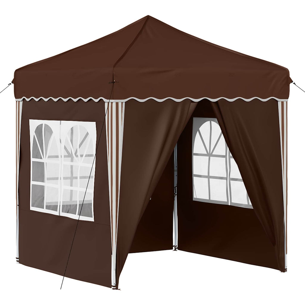 Tenda per feste a pop-up 195 x 195 x 245 cm Marrone