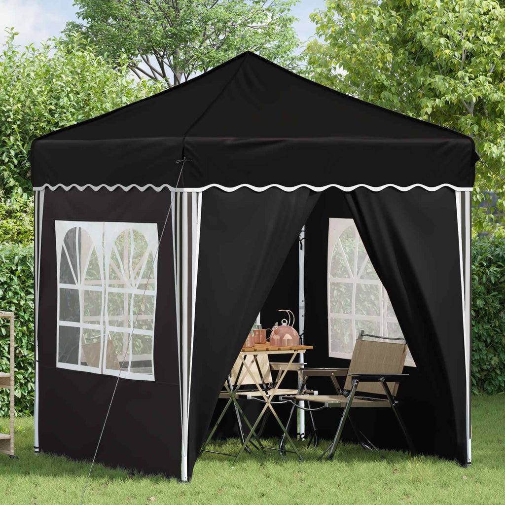 Tenda per feste a pop-up 195 x 195 x 245 cm Nero Tessuto Oxford