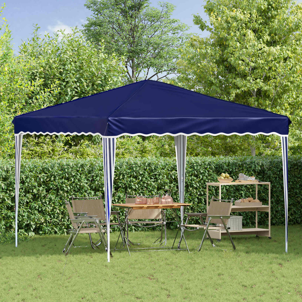 Tenda per feste a pop-up 288 x 288 x 245 cm Blu Tessuto Oxford