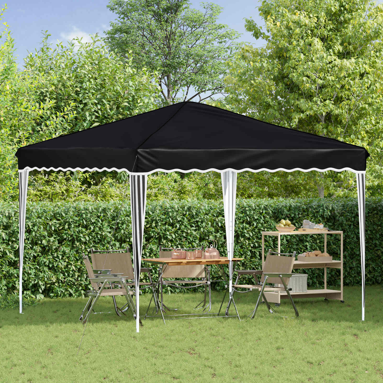Tenda per feste a pop-up 288 x 288 x 245 cm Antracite