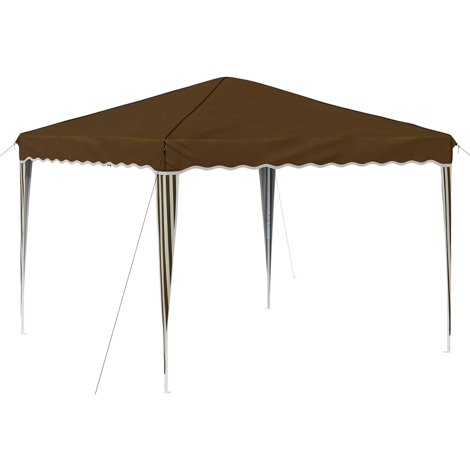 Tenda per feste a pop-up 288 x 288 x 245 cm Tortora