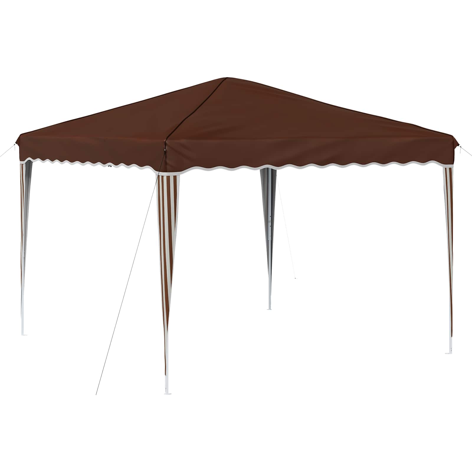 Tenda per feste a pop-up 288 x 288 x 245 cm Marrone