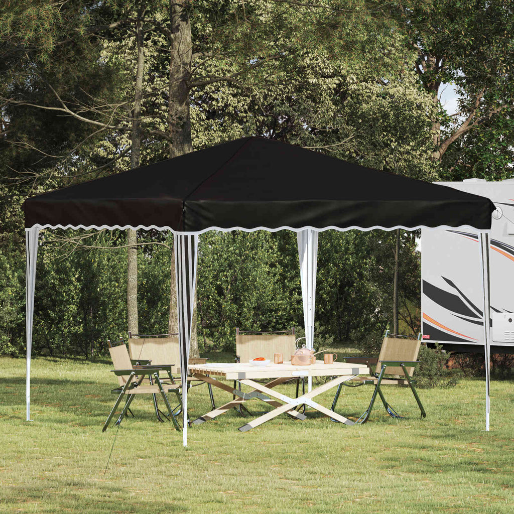 Tenda per feste a pop-up 288 x 288 x 245 cm Nero Tessuto Oxford
