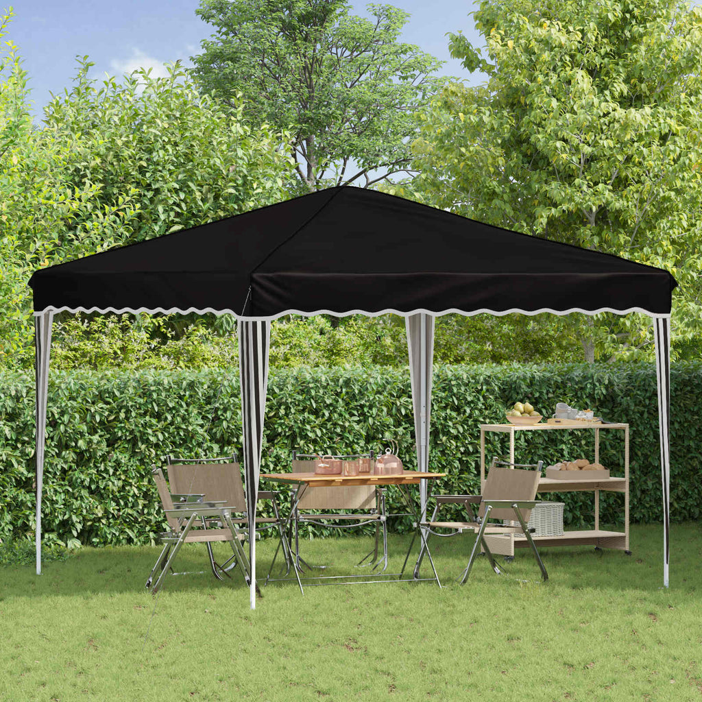 Tenda per feste a pop-up 288 x 288 x 245 cm Nero Tessuto Oxford