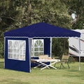 Tenda per feste a pop-up 288 x 288 x 245 cm Blu Tessuto Oxford