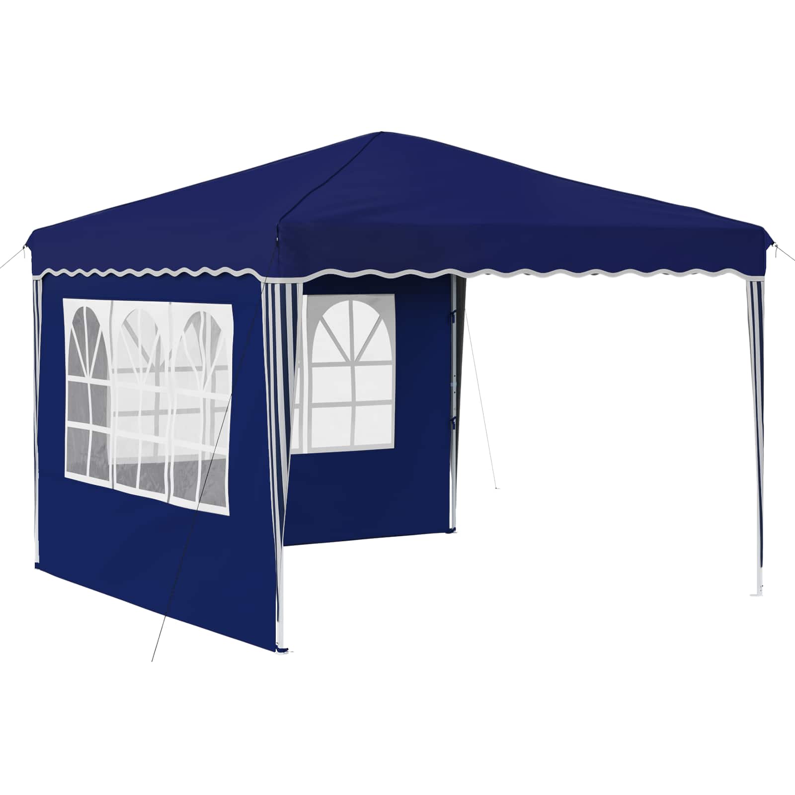 Tenda per feste a pop-up 288 x 288 x 245 cm Blu Tessuto Oxford