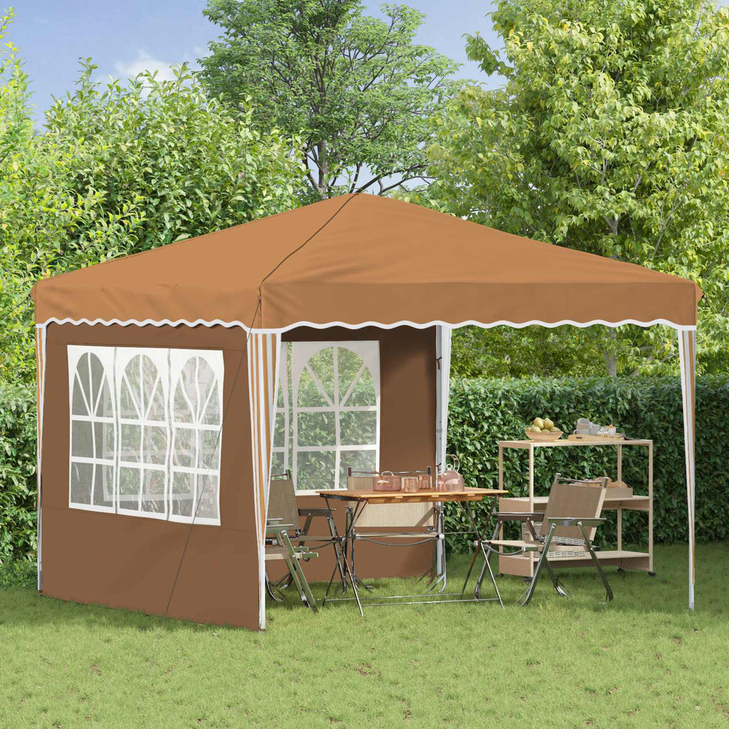 Tenda per feste a pop-up 288 x 288 x 245 cm Beige