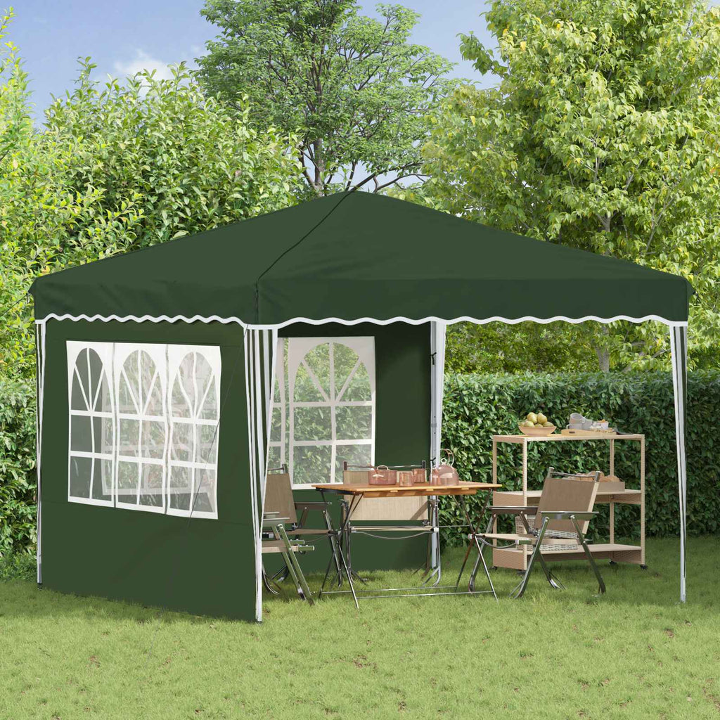Tenda per feste a pop-up 288 x 288 x 245 cm Verde