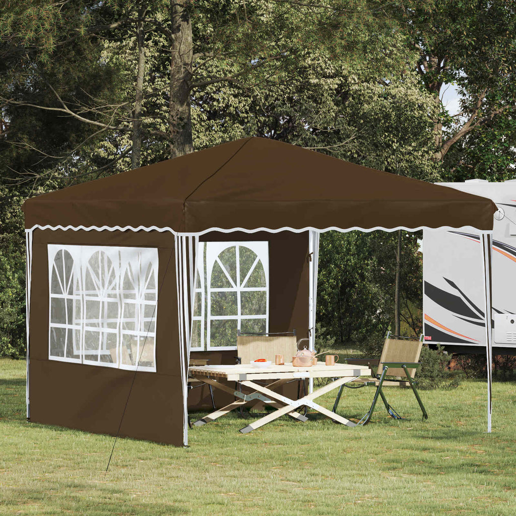Tenda per feste a pop-up 288 x 288 x 245 cm Tortora