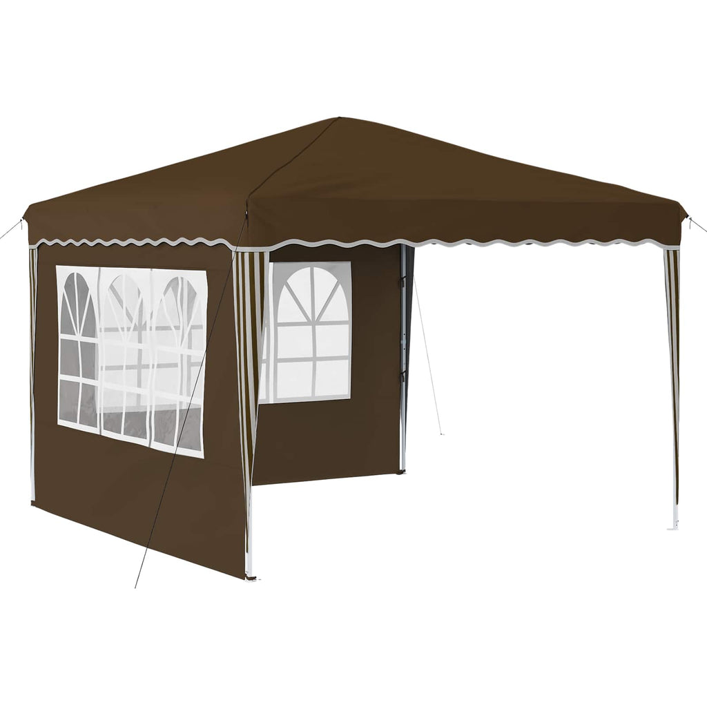 Tenda per feste a pop-up 288 x 288 x 245 cm Tortora