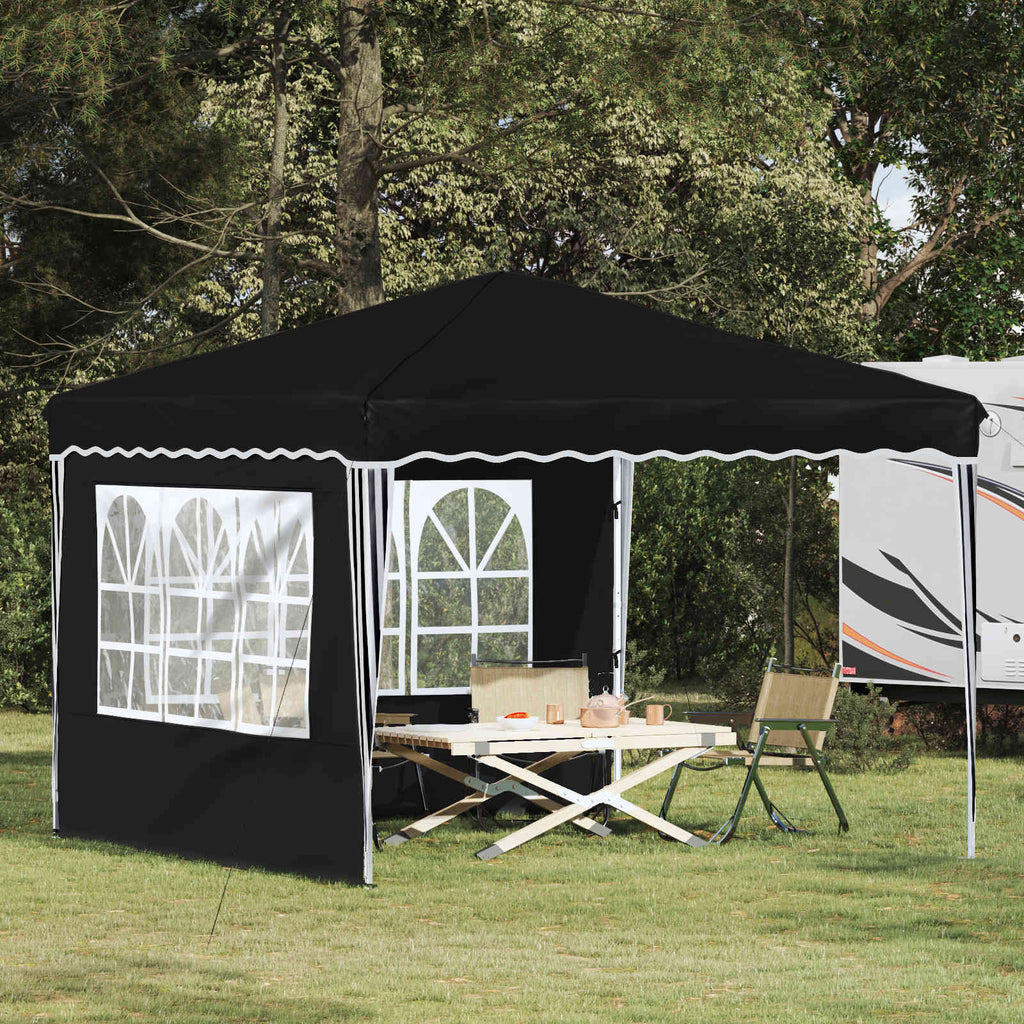 Tenda per feste a pop-up 288 x 288 x 245 cm Nero Tessuto Oxford