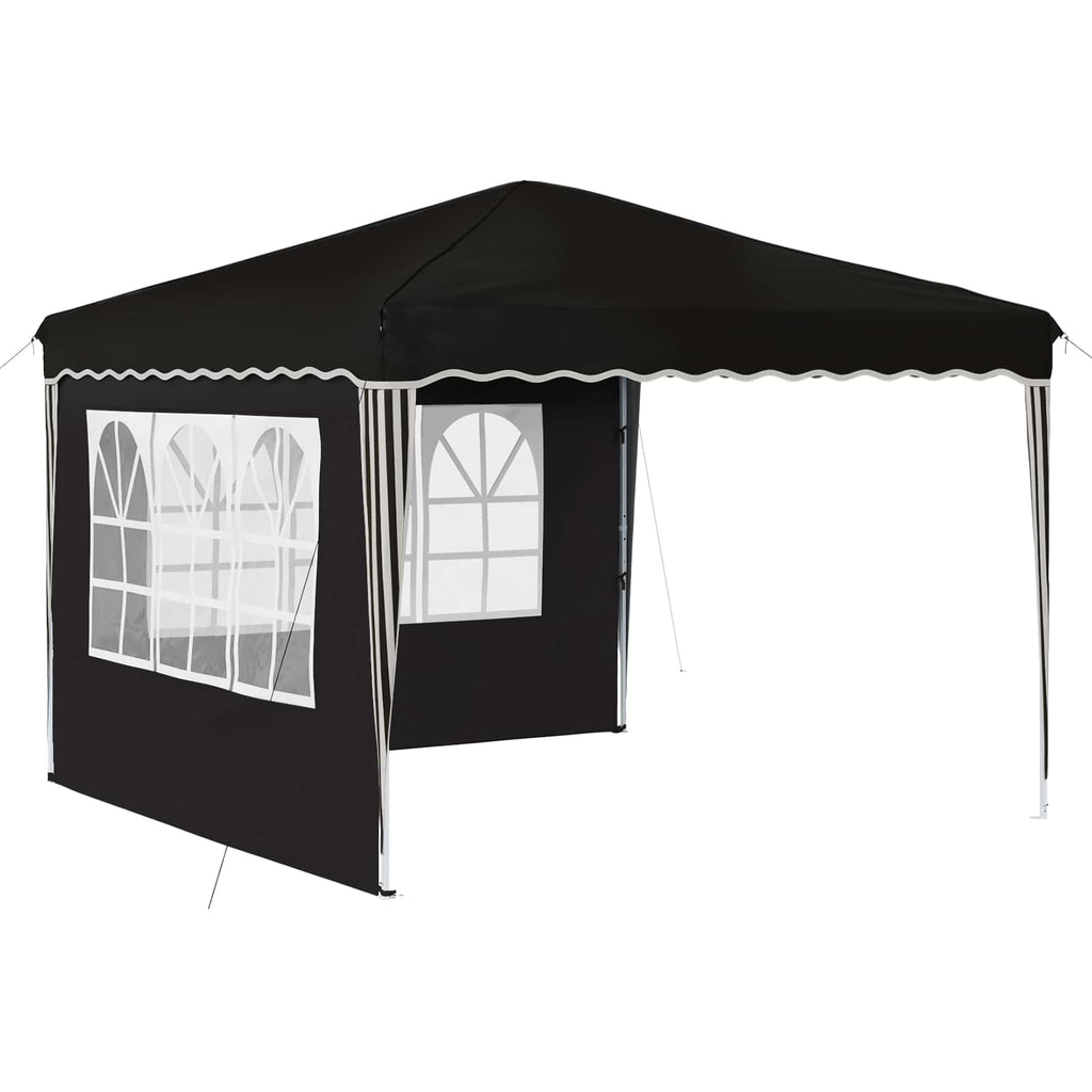 Tenda per feste a pop-up 288 x 288 x 245 cm Nero Tessuto Oxford
