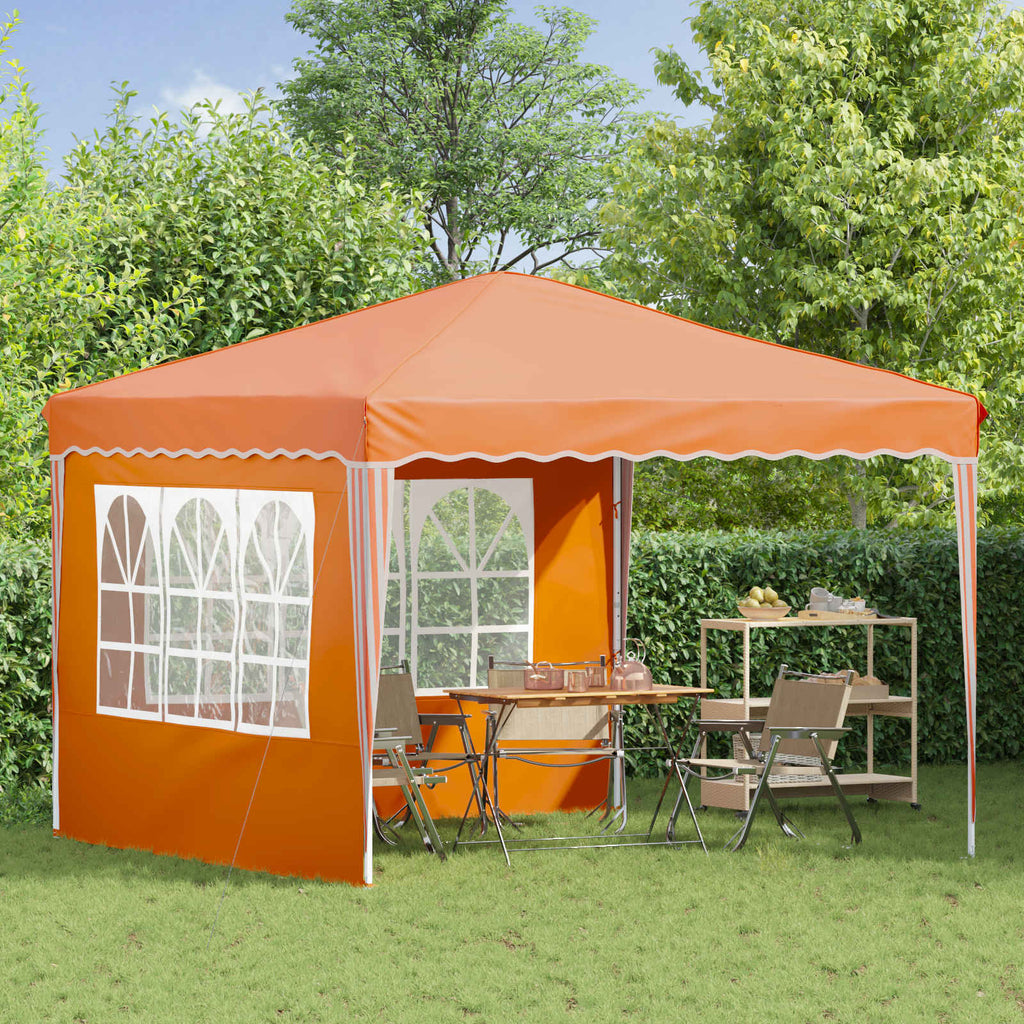 Tenda per feste a pop-up 288 x 288 x 245 cm Arancione