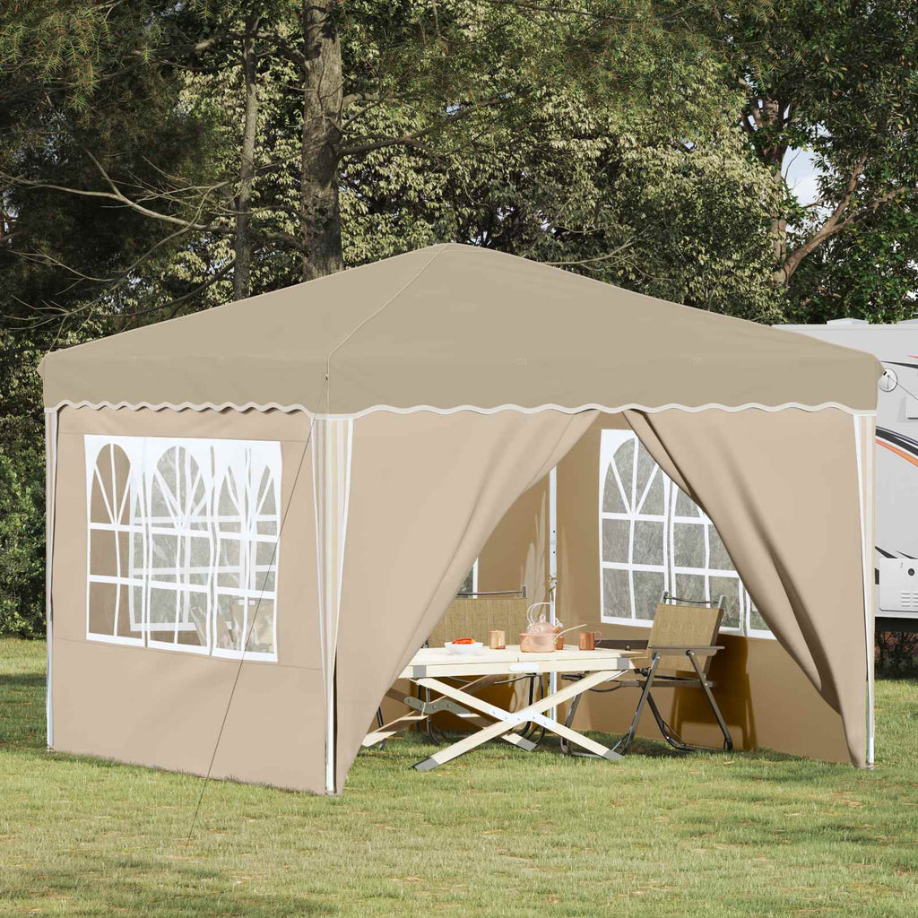 Tenda per feste a pop-up 288 x 288 x 245 cm Crema