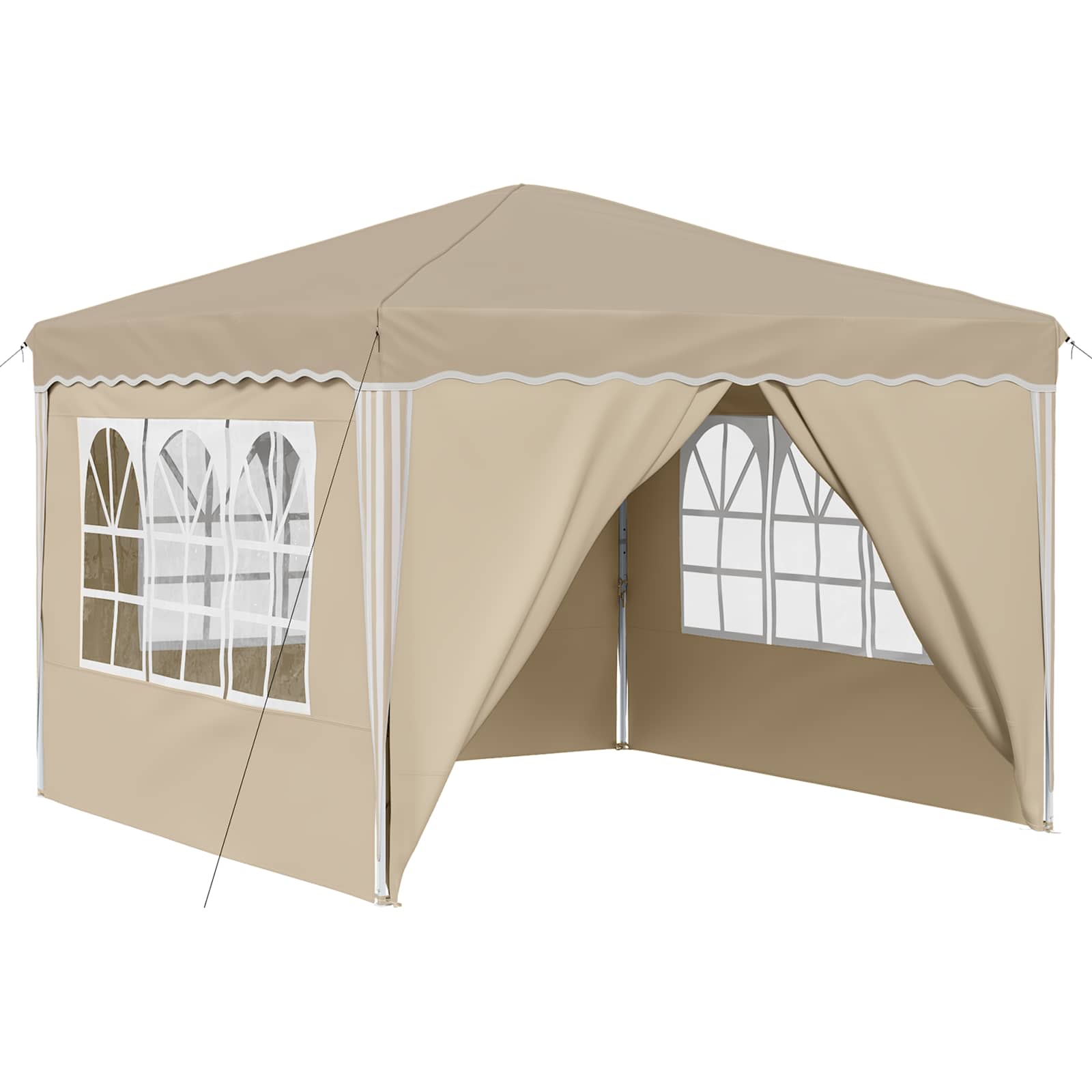 Tenda per feste a pop-up 288 x 288 x 245 cm Crema