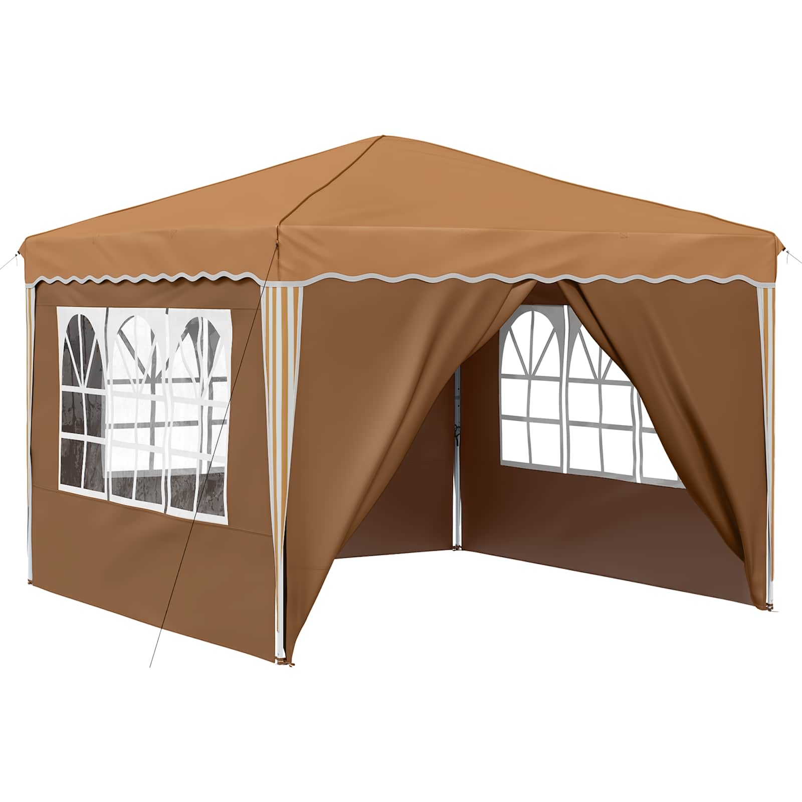 Tenda per feste a pop-up 288 x 288 x 245 cm Beige
