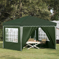 Tenda per feste a pop-up 288 x 288 x 245 cm Verde
