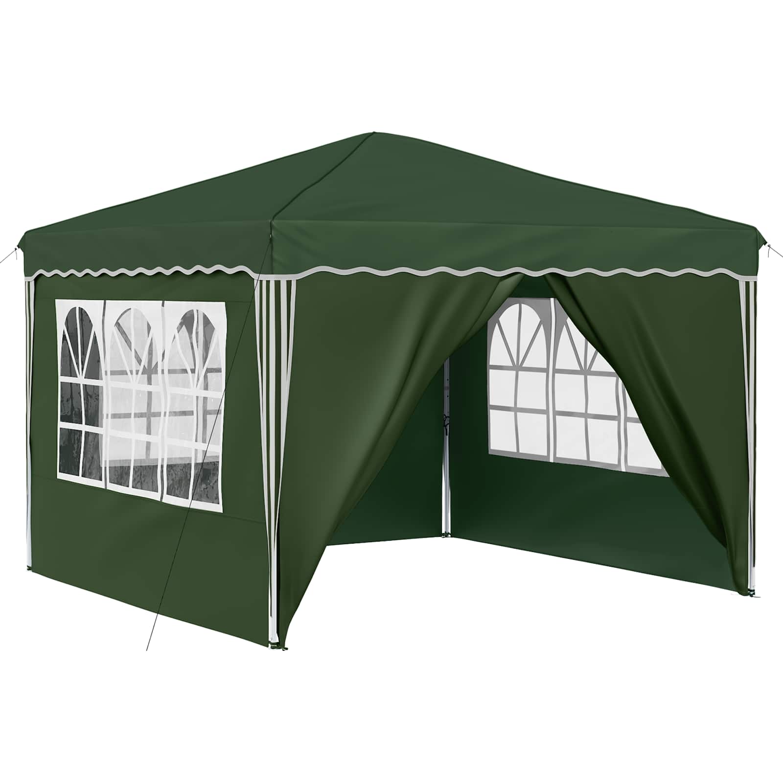 Tenda per feste a pop-up 288 x 288 x 245 cm Verde