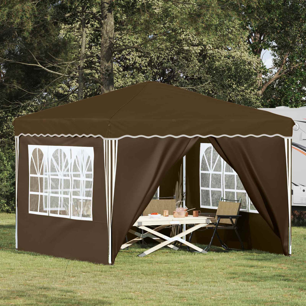 Tenda per feste a pop-up 288 x 288 x 245 cm Tortora