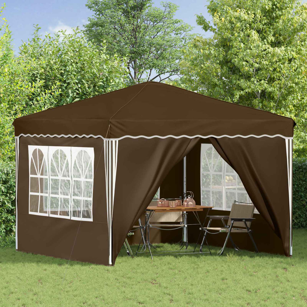 Tenda per feste a pop-up 288 x 288 x 245 cm Tortora