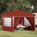 Tenda per feste a pop-up 288 x 288 x 245 cm Terracotta